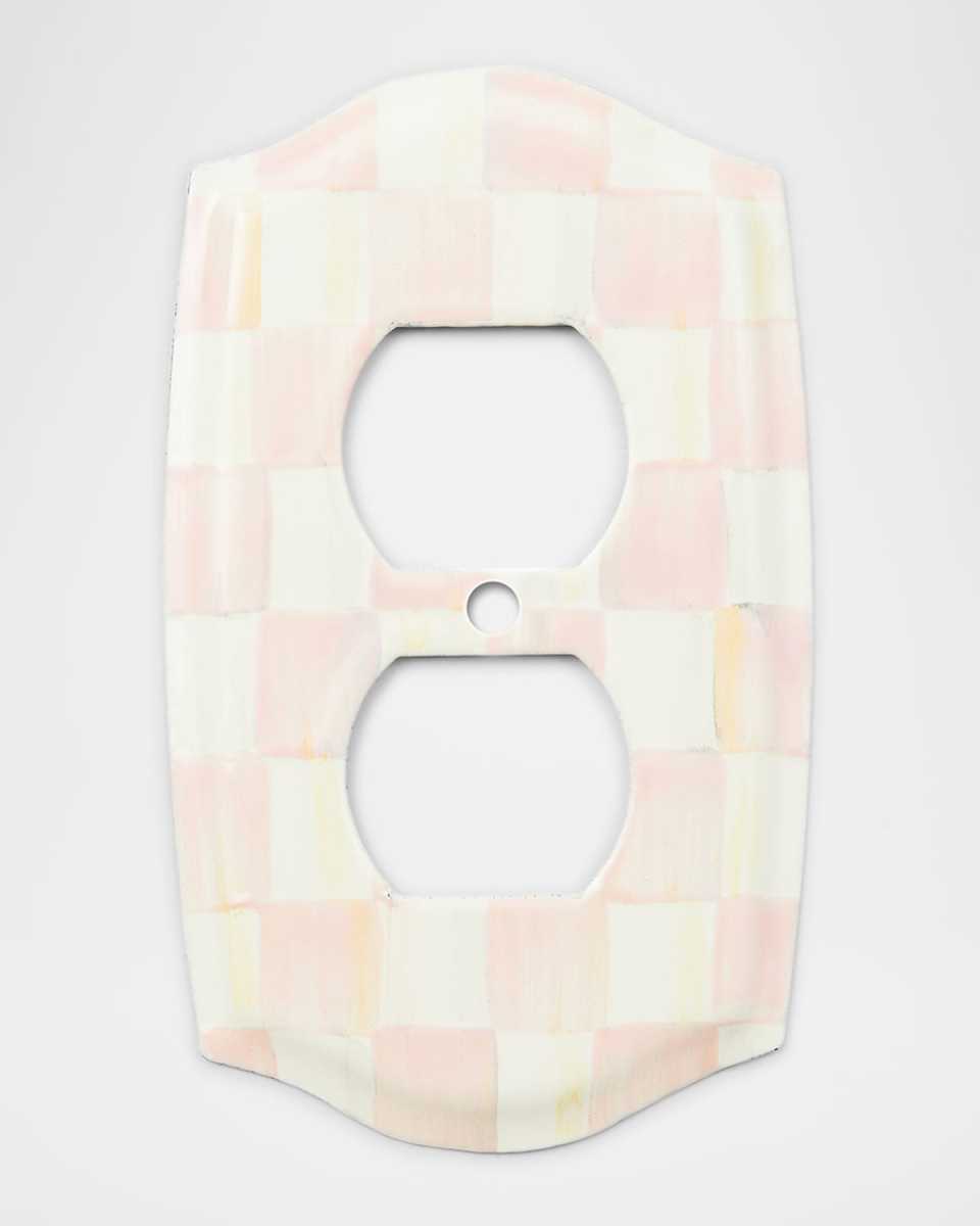 Rosy Check Double Outlet Cover